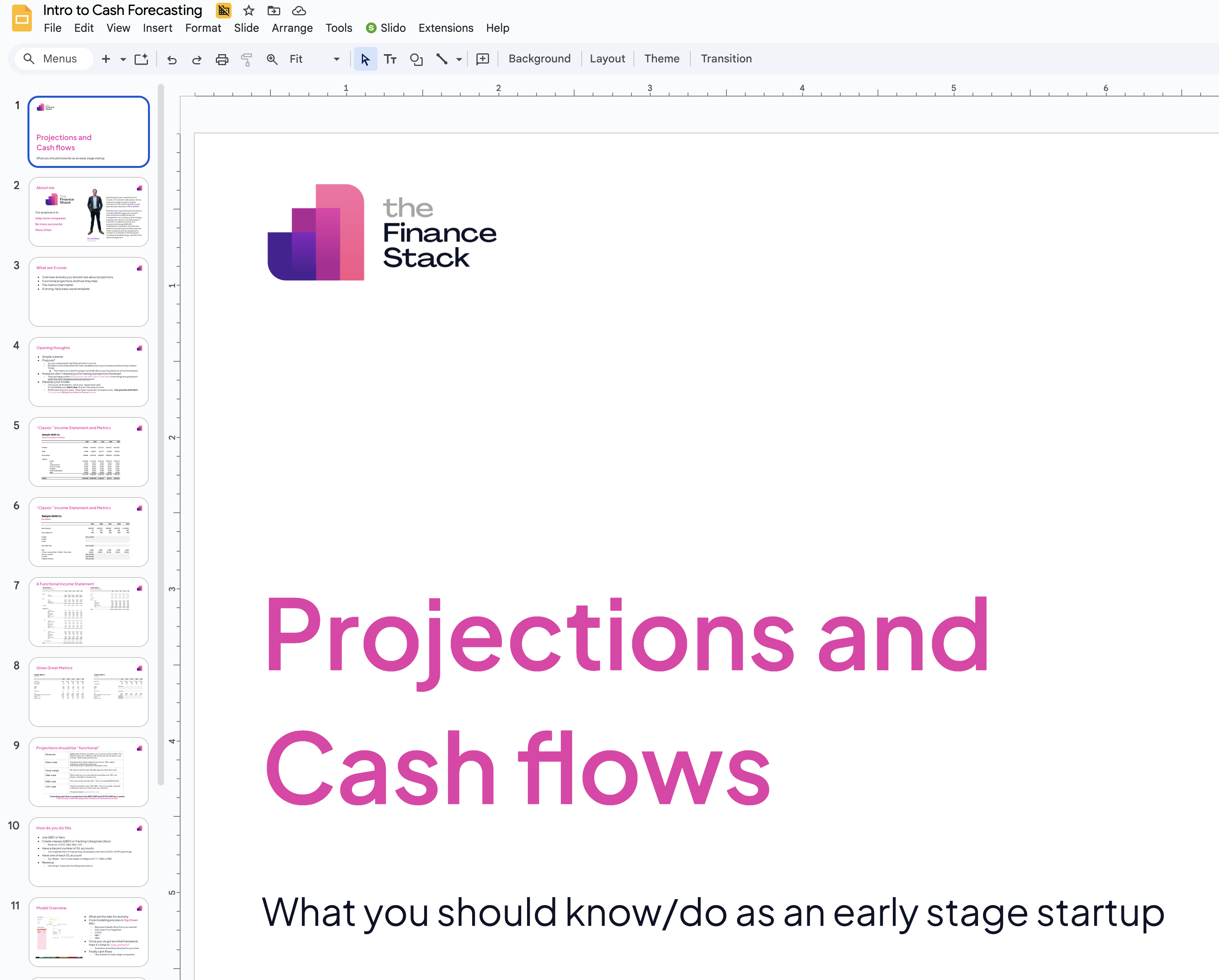 tFS Simple SAAS Projection Model